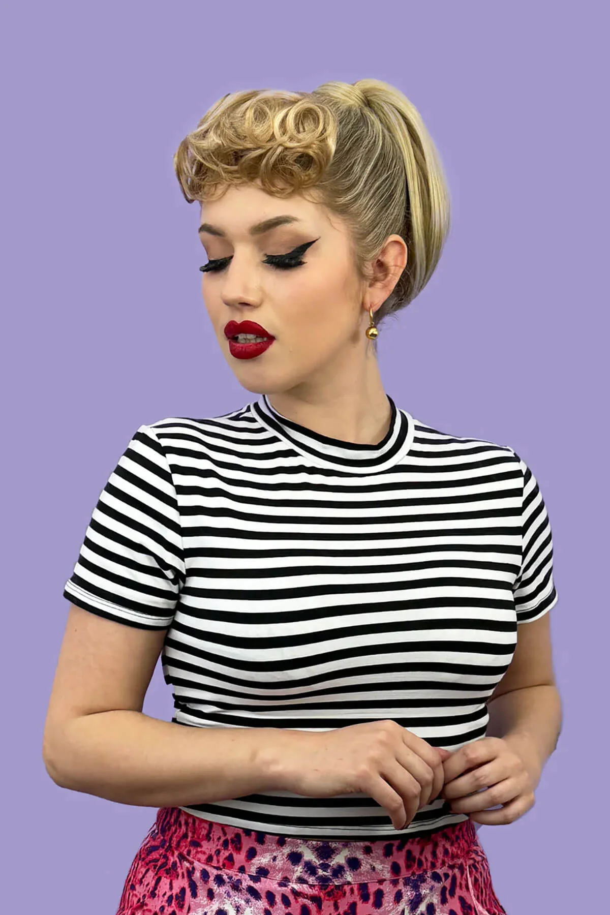 Curly clip-in fringe hairpiece/clip-in bangs: Bunny - Image 9
