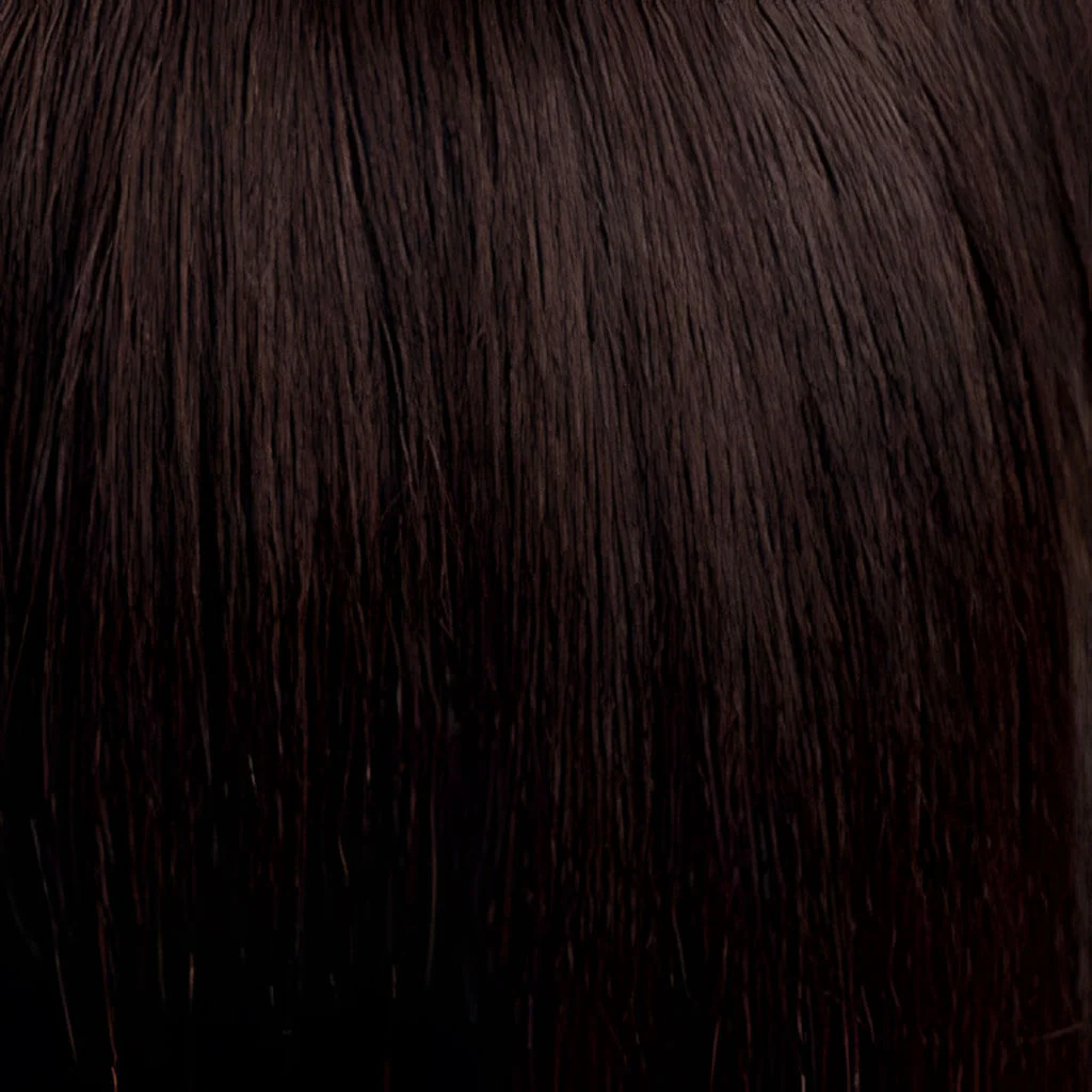 Dark brown pinup style wig, finger waved with short fringe, 1950s style: Becca - Image 7