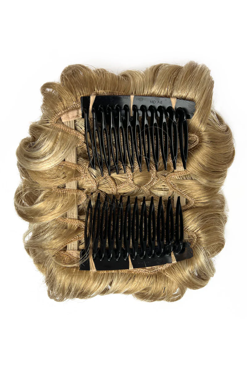 Hair poodle clip-in hairpiece bun vintage: Lucille - Image 47