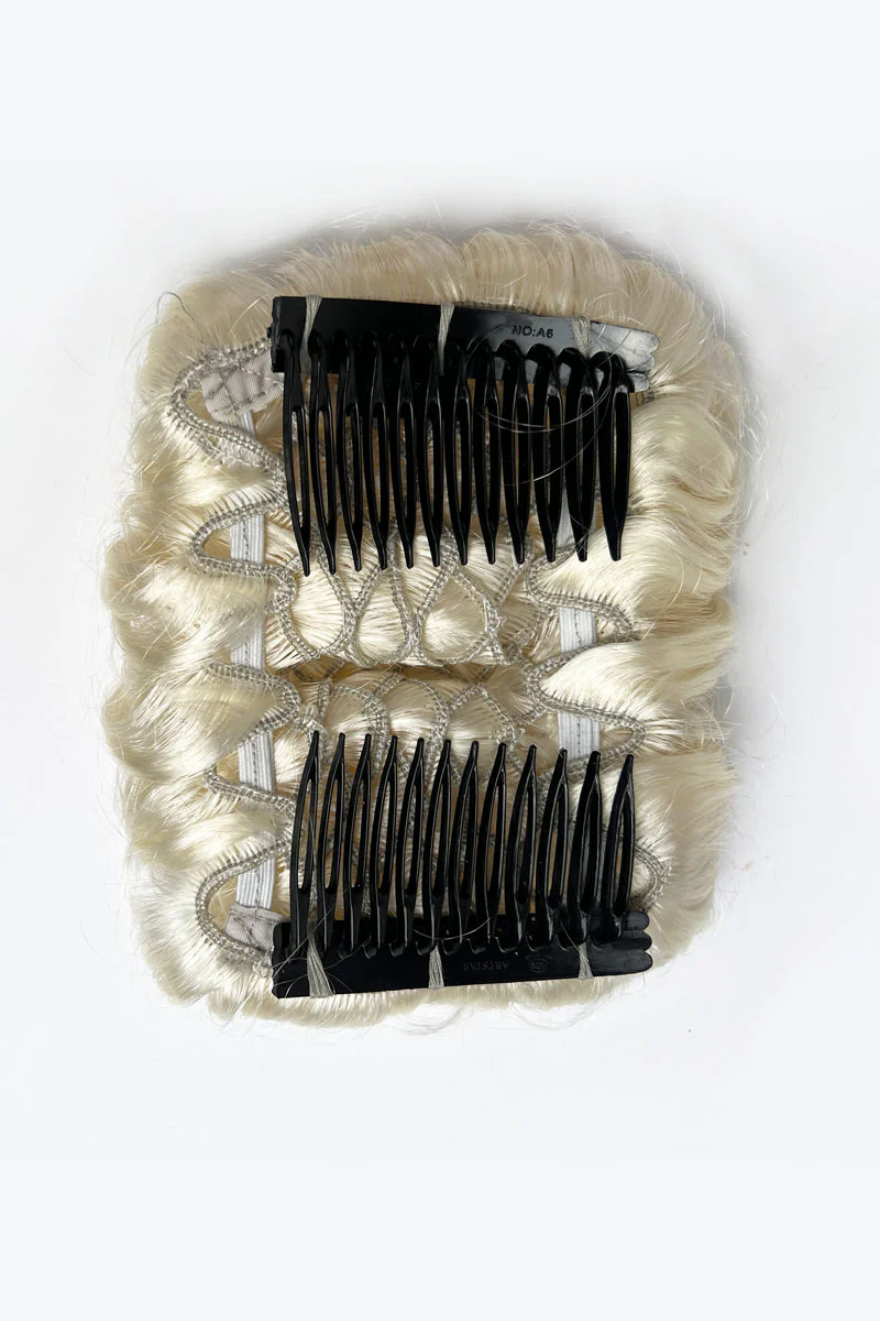 Hair poodle clip-in hairpiece bun vintage: Lucille - Image 55