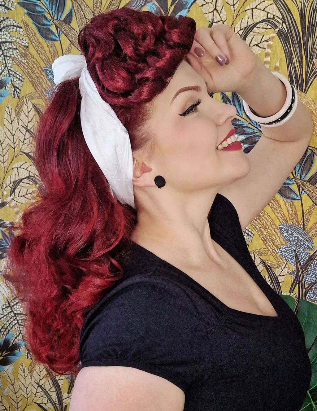 Hair poodle clip-in hairpiece bun vintage: Lucille - Image 58