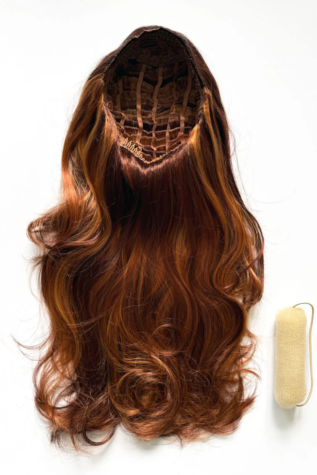 High Crown Half Wig with Volume Ring - Long Wavy 1960s Style: Bardot - Image 106