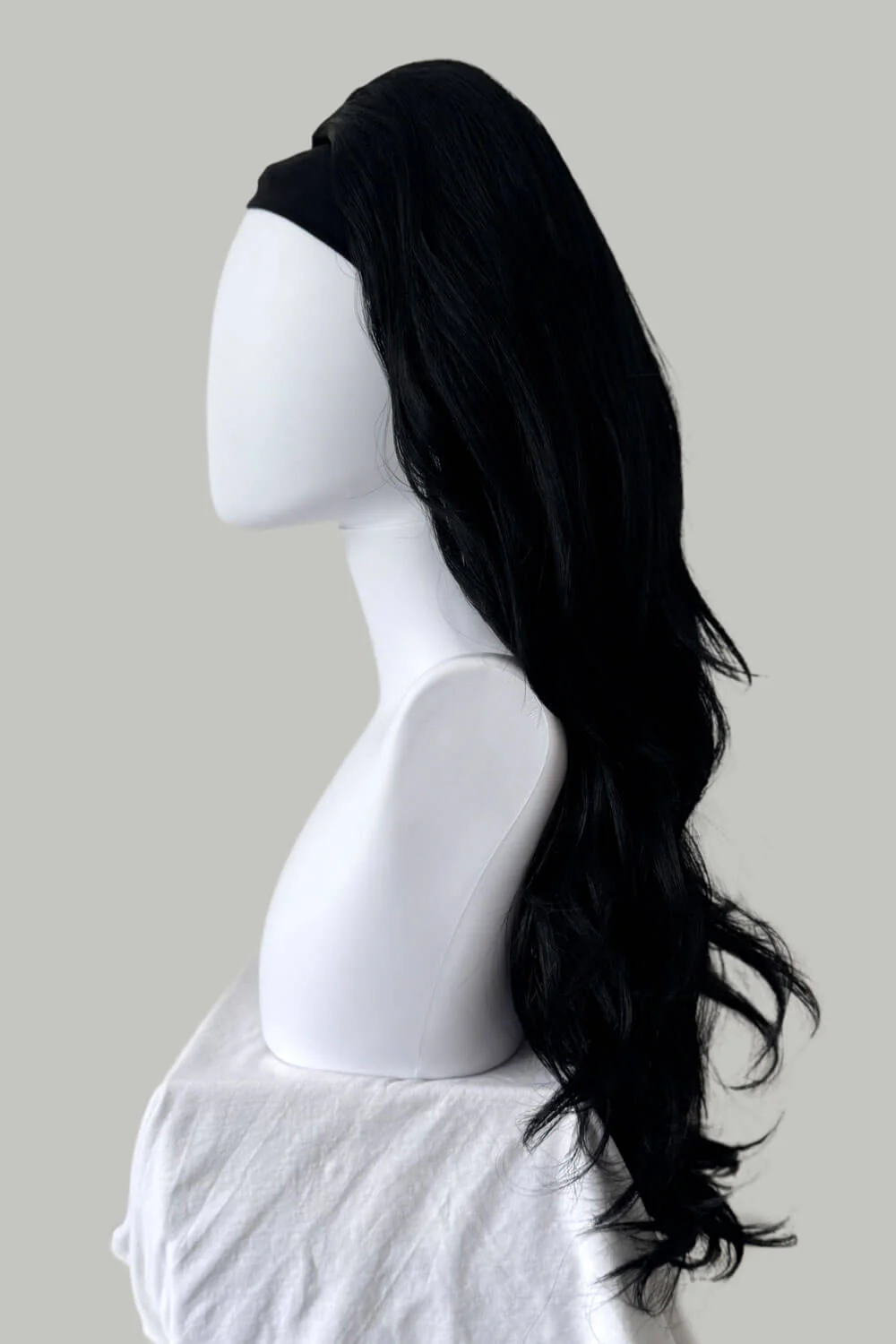 High Crown Half Wig with Volume Ring - Long Wavy 1960s Style: Bardot - Image 114