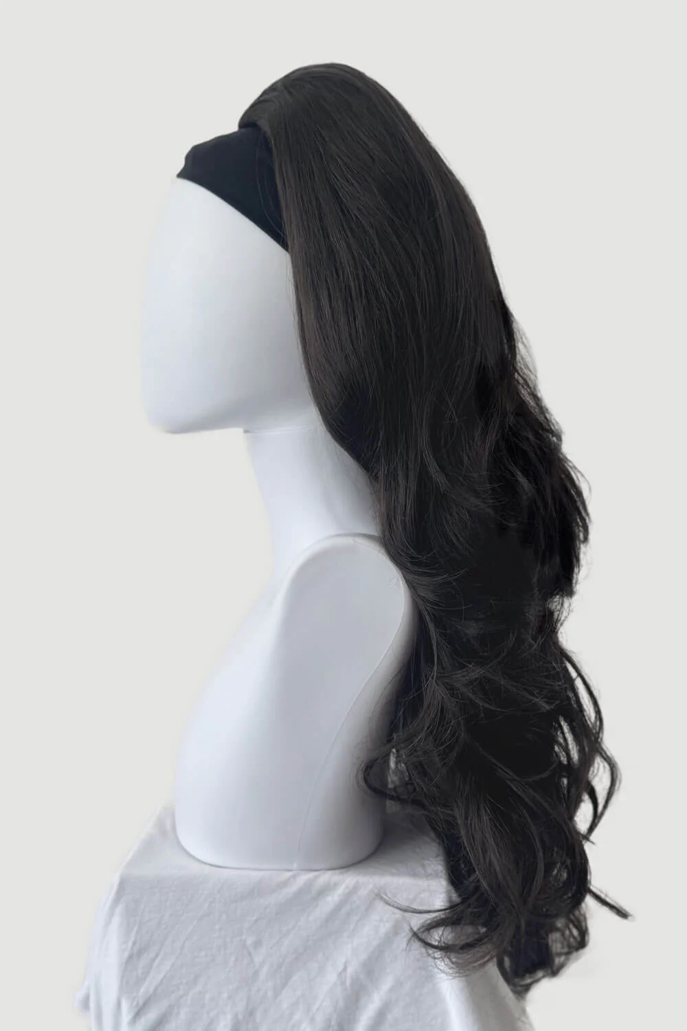 High Crown Half Wig with Volume Ring - Long Wavy 1960s Style: Bardot - Image 24