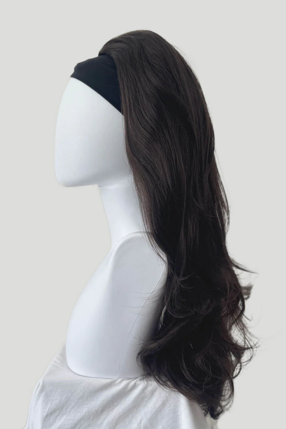 High Crown Half Wig with Volume Ring - Long Wavy 1960s Style: Bardot - Image 29
