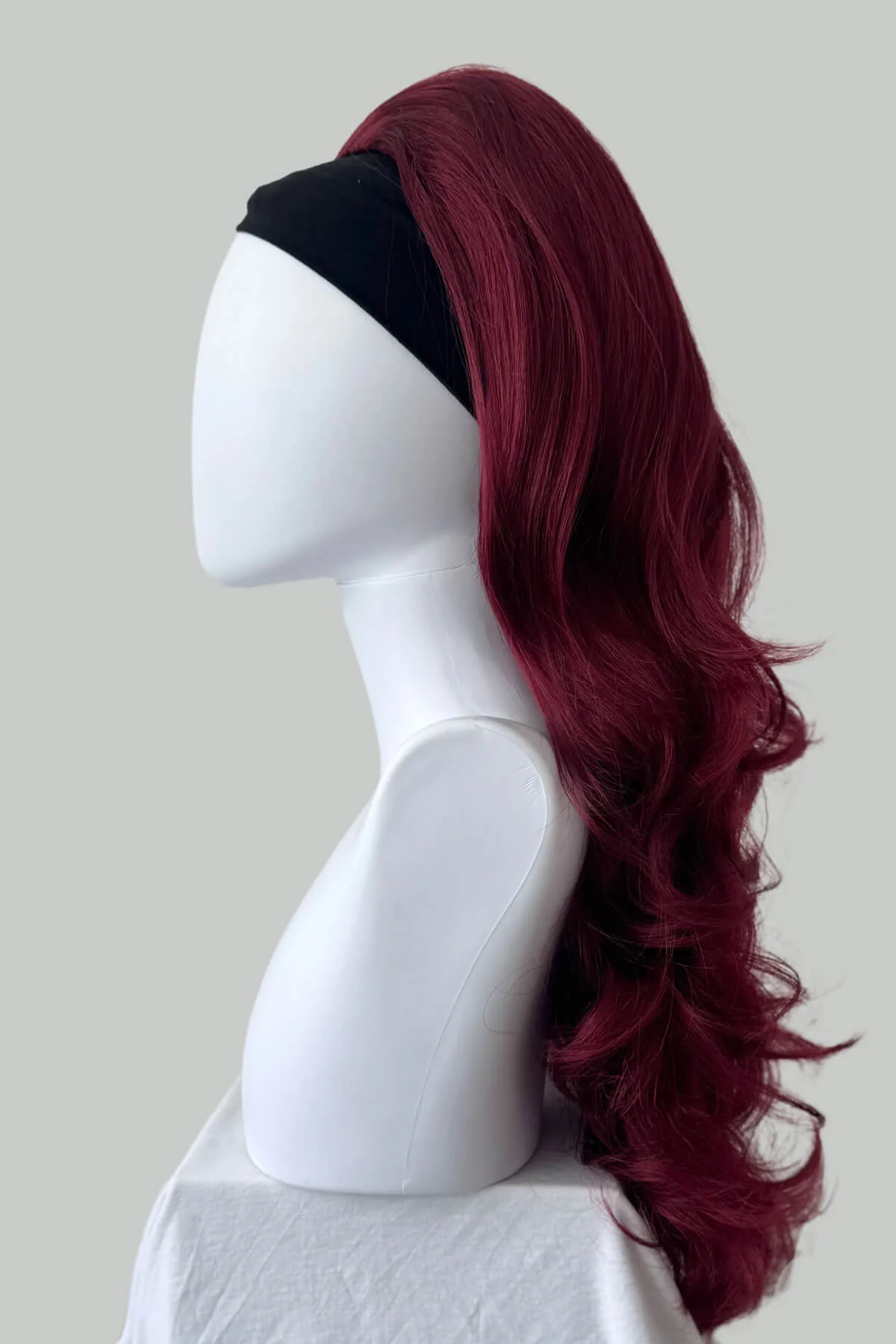 High Crown Half Wig with Volume Ring - Long Wavy 1960s Style: Bardot - Image 3