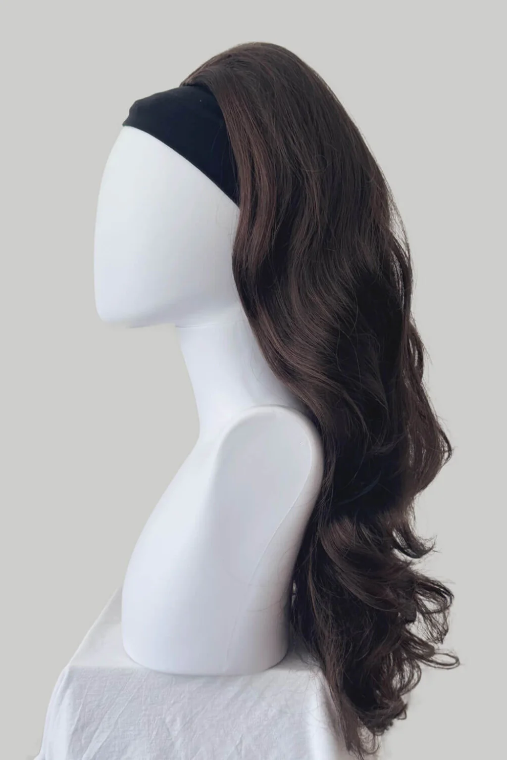 High Crown Half Wig with Volume Ring - Long Wavy 1960s Style: Bardot - Image 34
