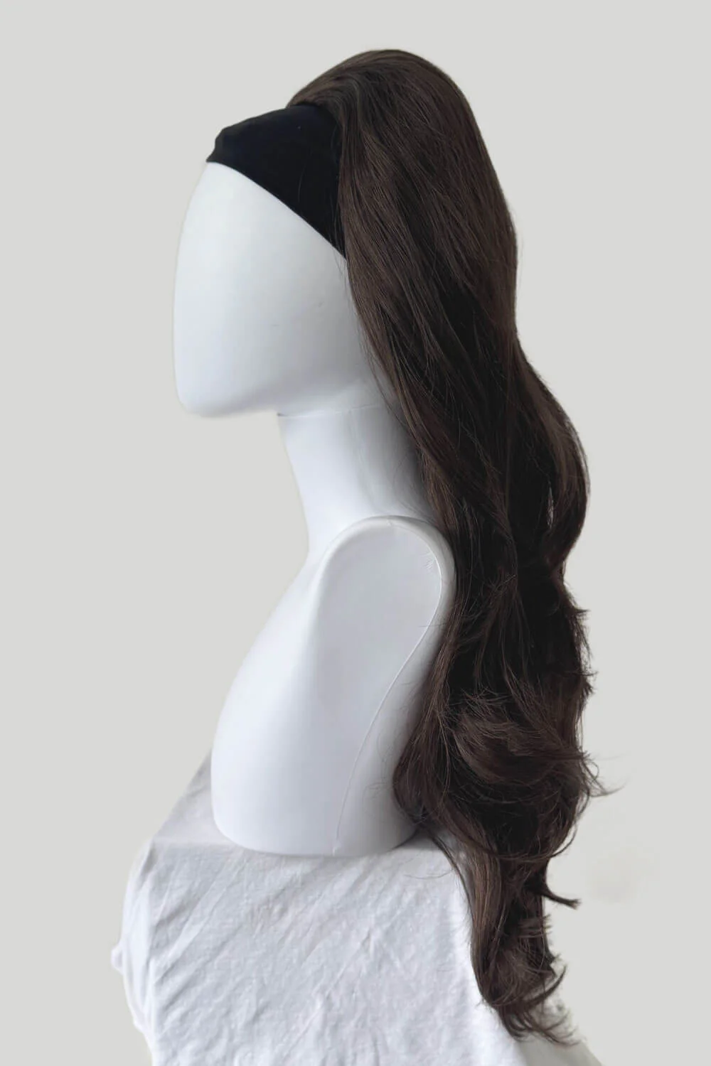 High Crown Half Wig with Volume Ring - Long Wavy 1960s Style: Bardot - Image 41