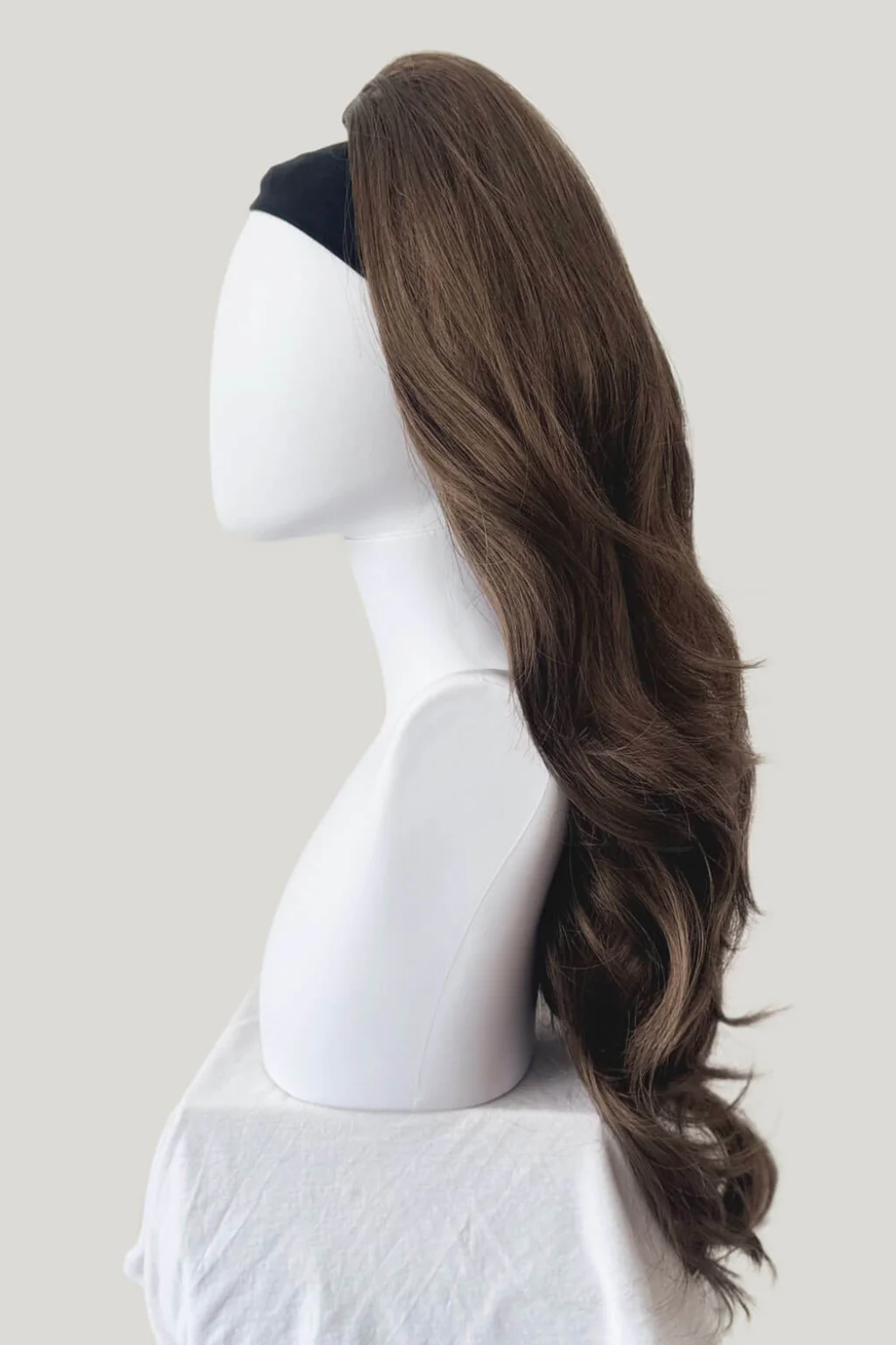 High Crown Half Wig with Volume Ring - Long Wavy 1960s Style: Bardot - Image 46