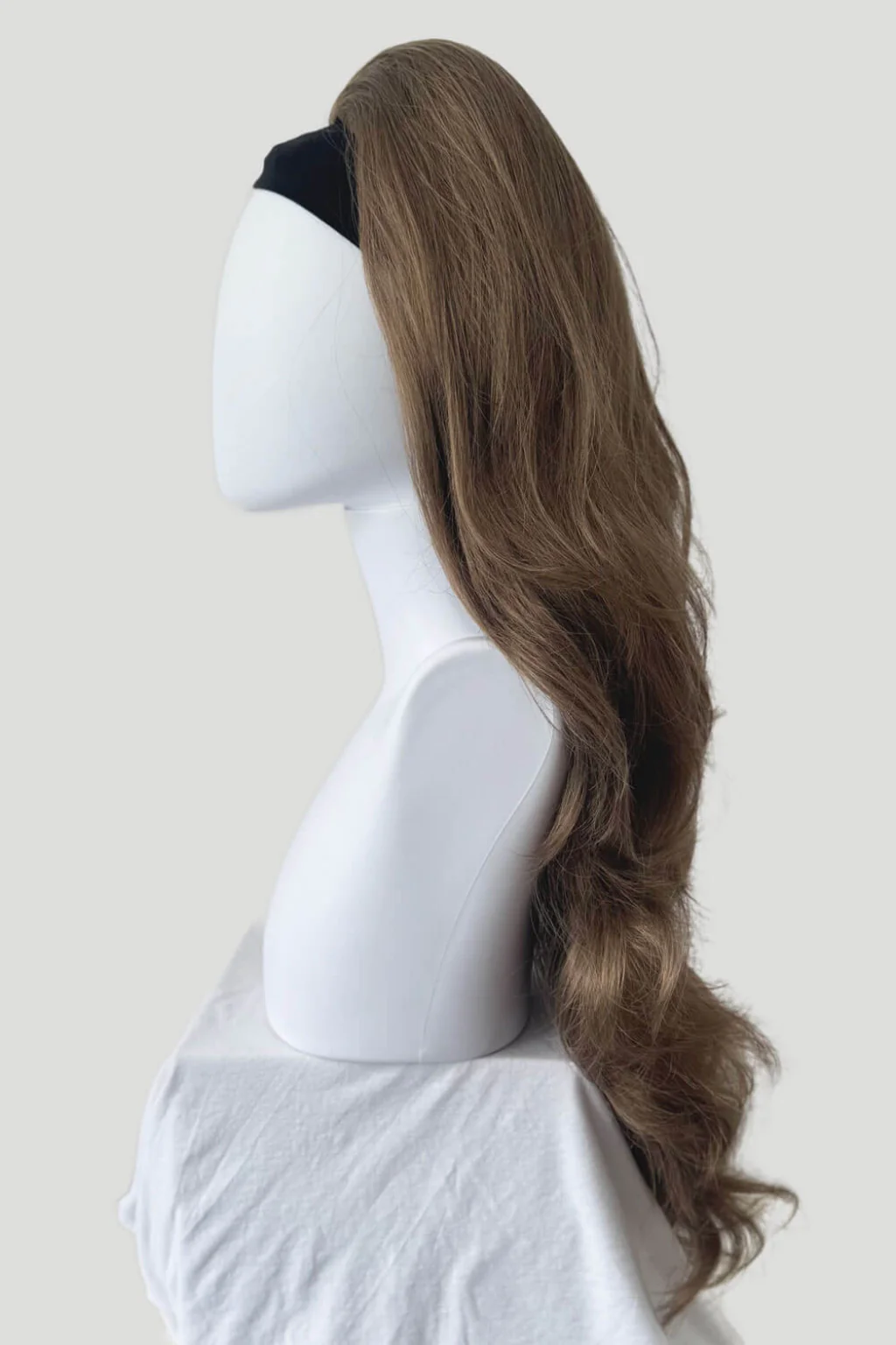 High Crown Half Wig with Volume Ring - Long Wavy 1960s Style: Bardot - Image 57