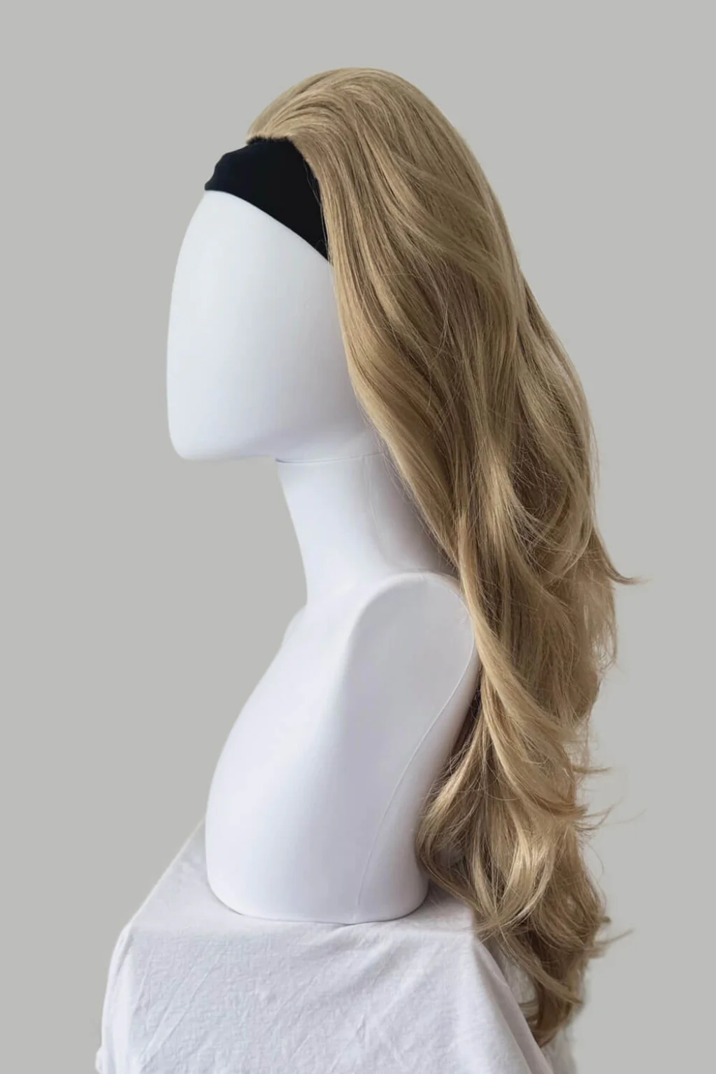 High Crown Half Wig with Volume Ring - Long Wavy 1960s Style: Bardot - Image 74