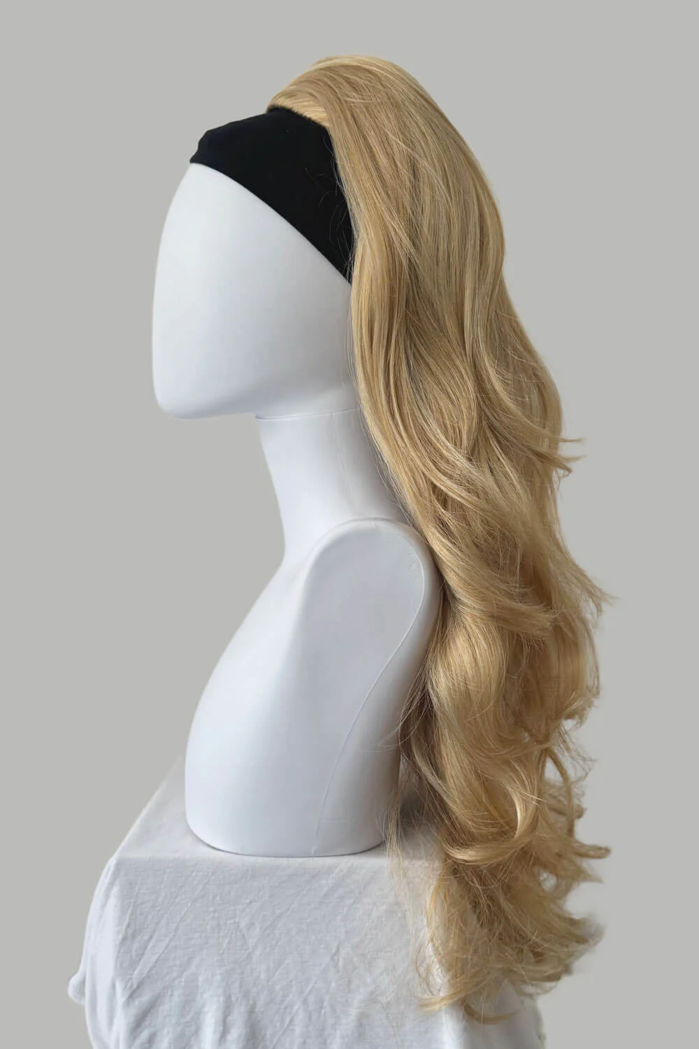 High Crown Half Wig with Volume Ring - Long Wavy 1960s Style: Bardot - Image 79