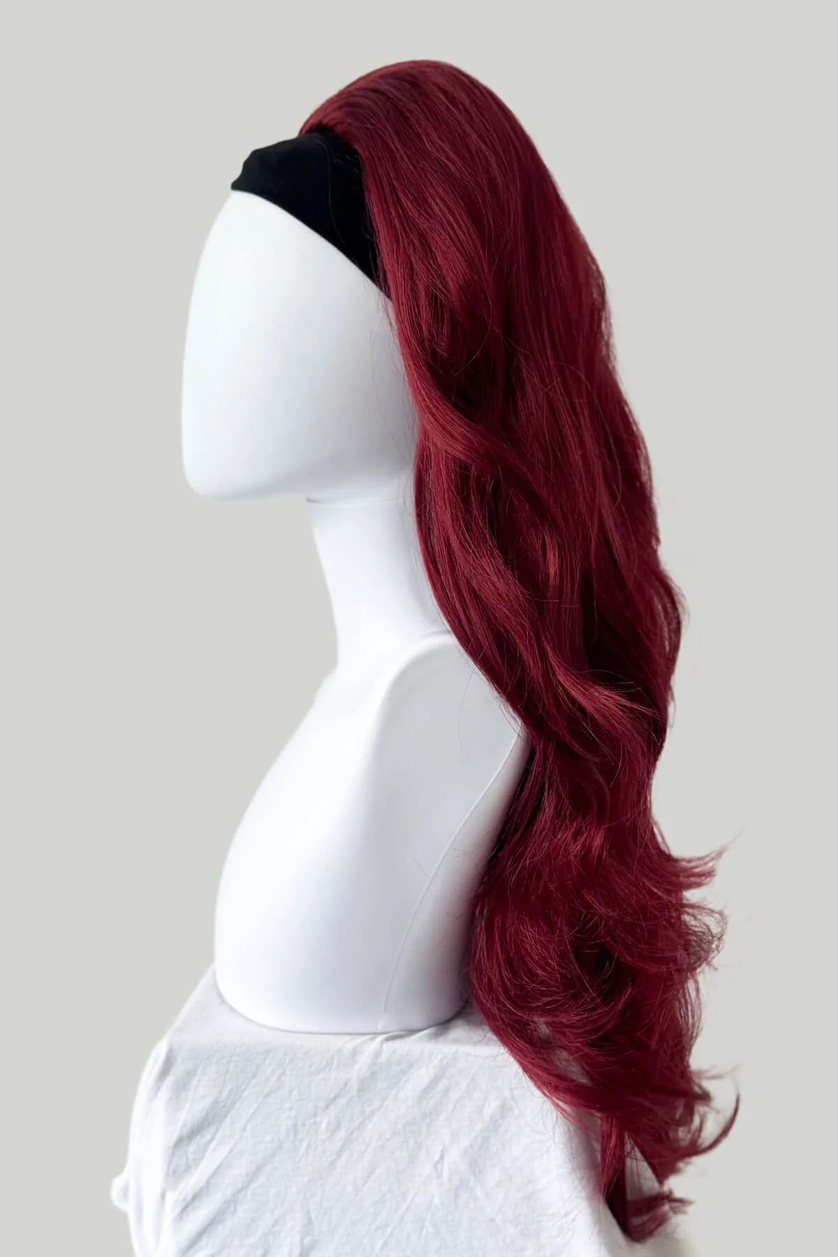 High Crown Half Wig with Volume Ring - Long Wavy 1960s Style: Bardot - Image 9