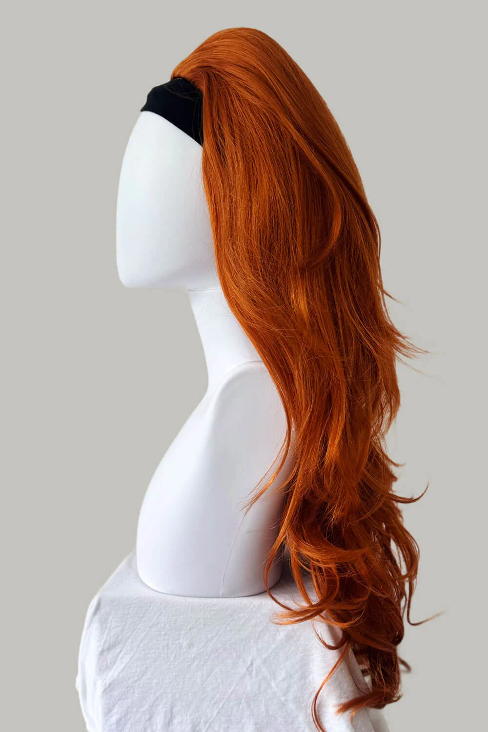 High Crown Half Wig with Volume Ring - Long Wavy 1960s Style: Bardot - Image 95
