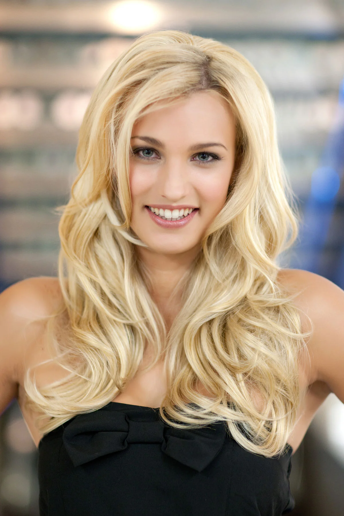 Heat styleable half wig hairpiece (3/4 wig), long, wavy, Flexihair: Michela - Image 18