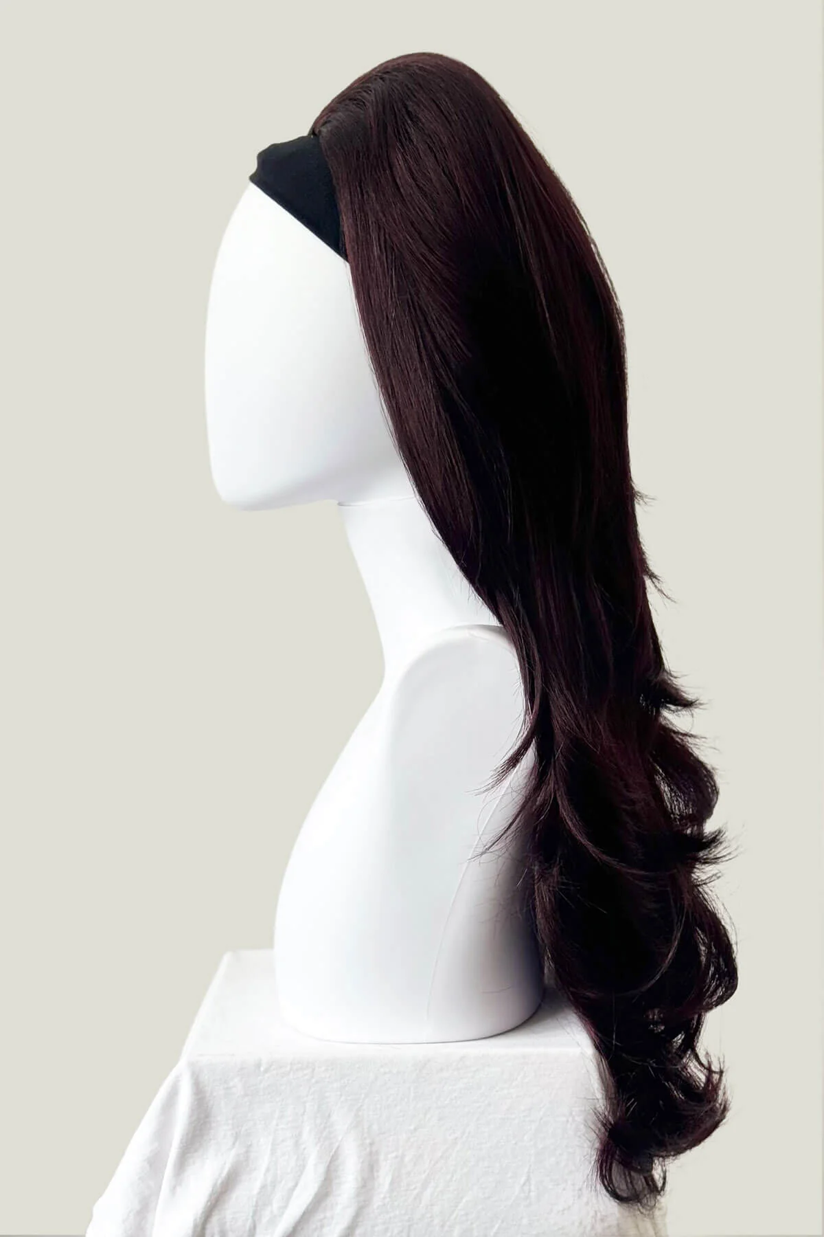 High crown long, layered half wig and volume ring: Helena - Image 102