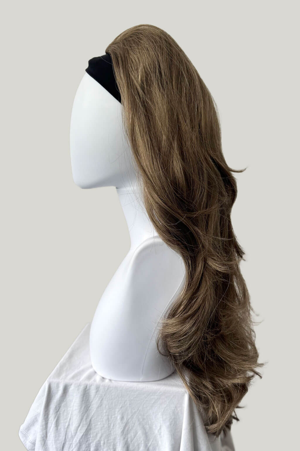 High crown long, layered half wig and volume ring: Helena - Image 110