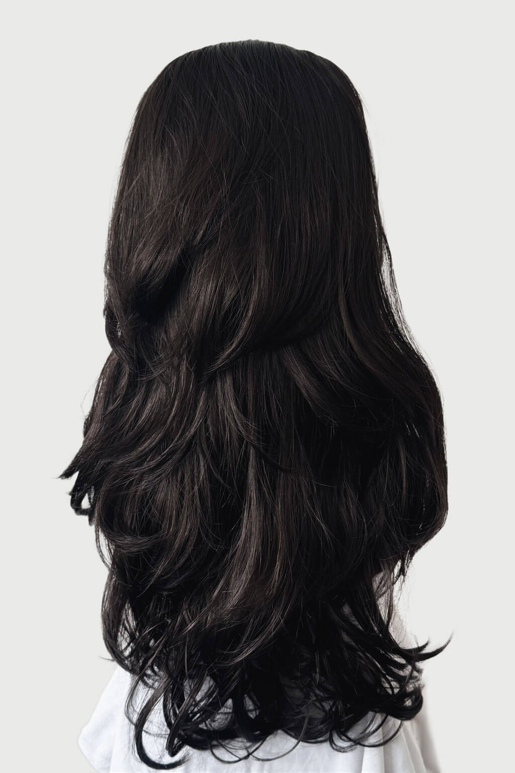 High crown long, layered half wig and volume ring: Helena - Image 13