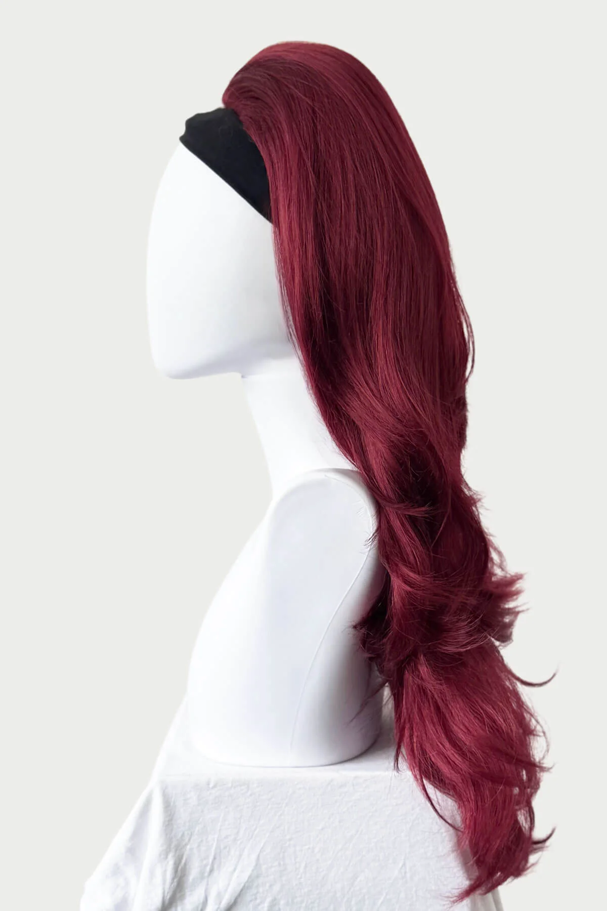 High crown long, layered half wig and volume ring: Helena - Image 42