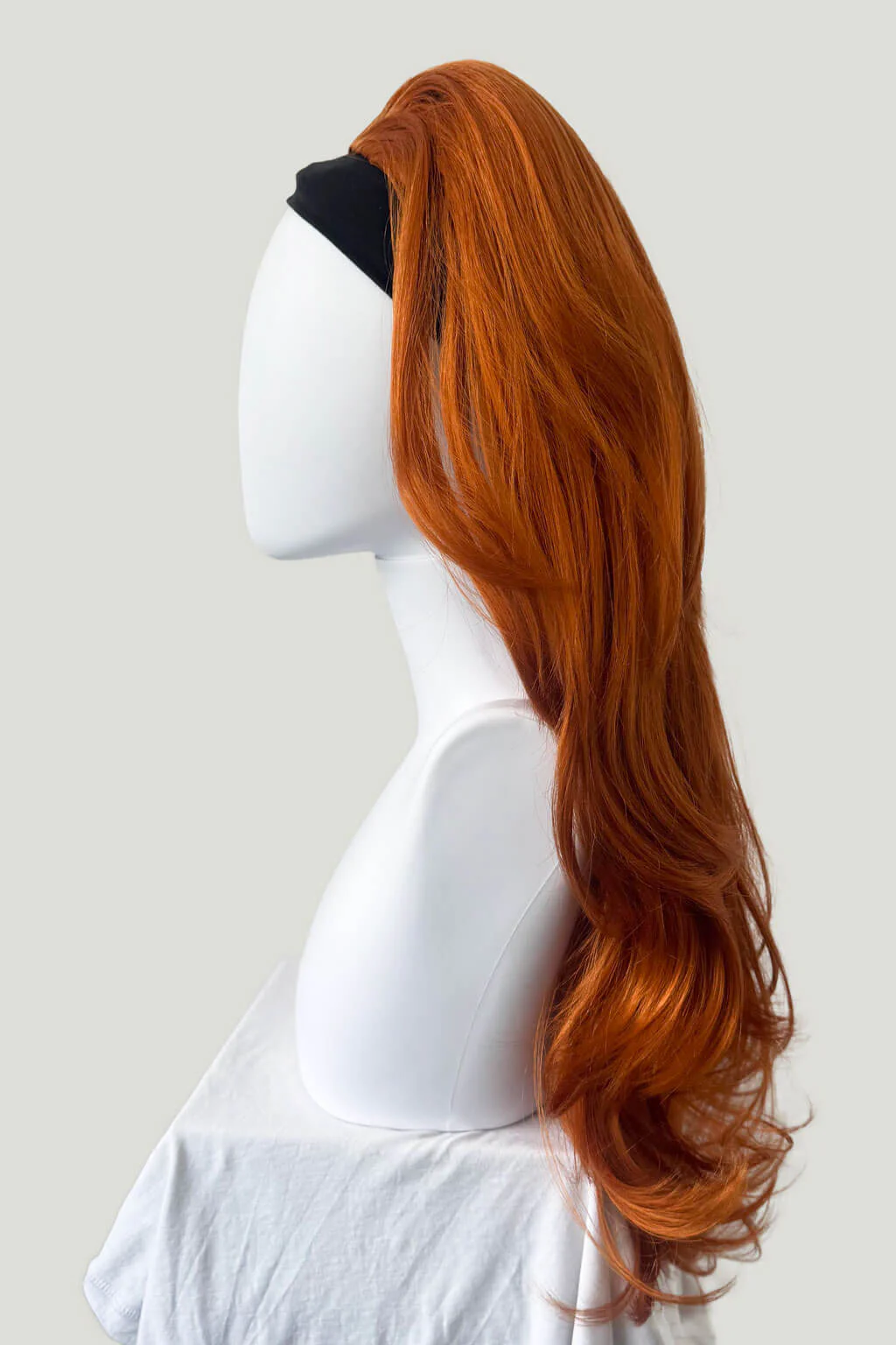 High crown long, layered half wig and volume ring: Helena - Image 50