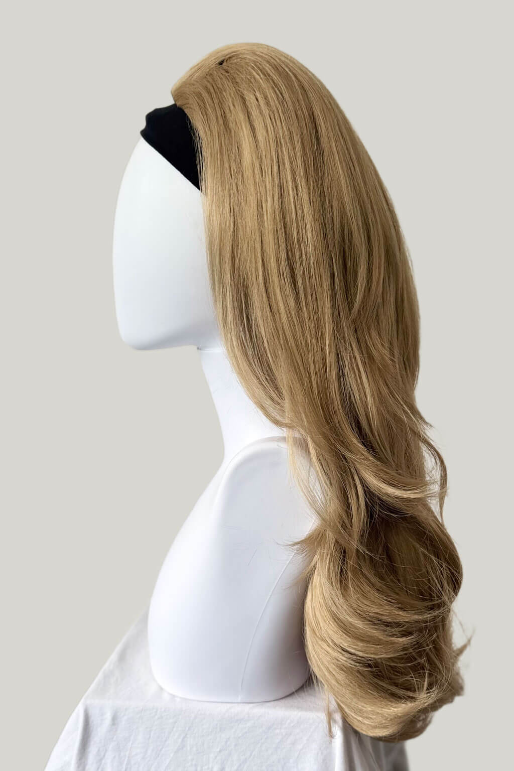 High crown long, layered half wig and volume ring: Helena - Image 66