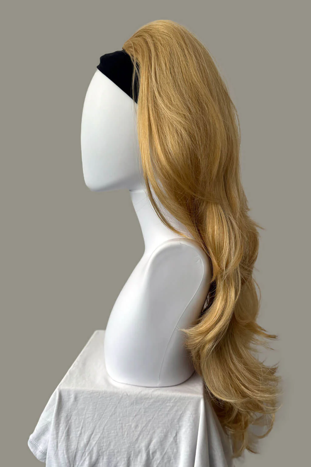 High crown long, layered half wig and volume ring: Helena - Image 70