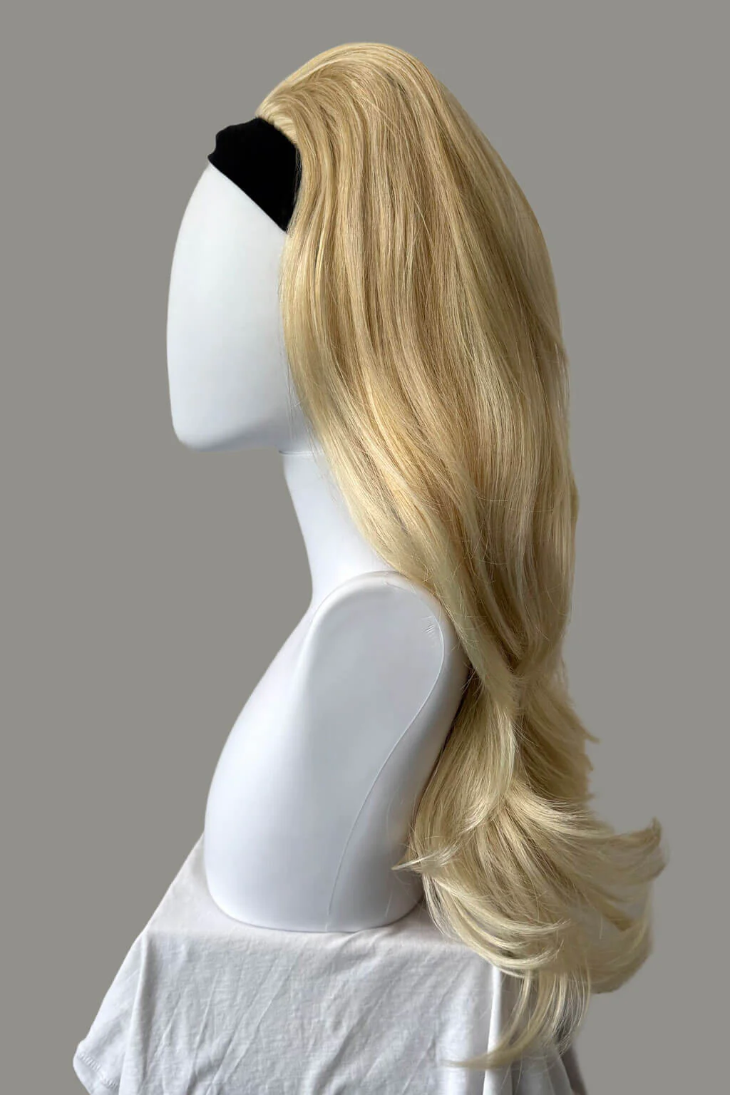 High crown long, layered half wig and volume ring: Helena - Image 74