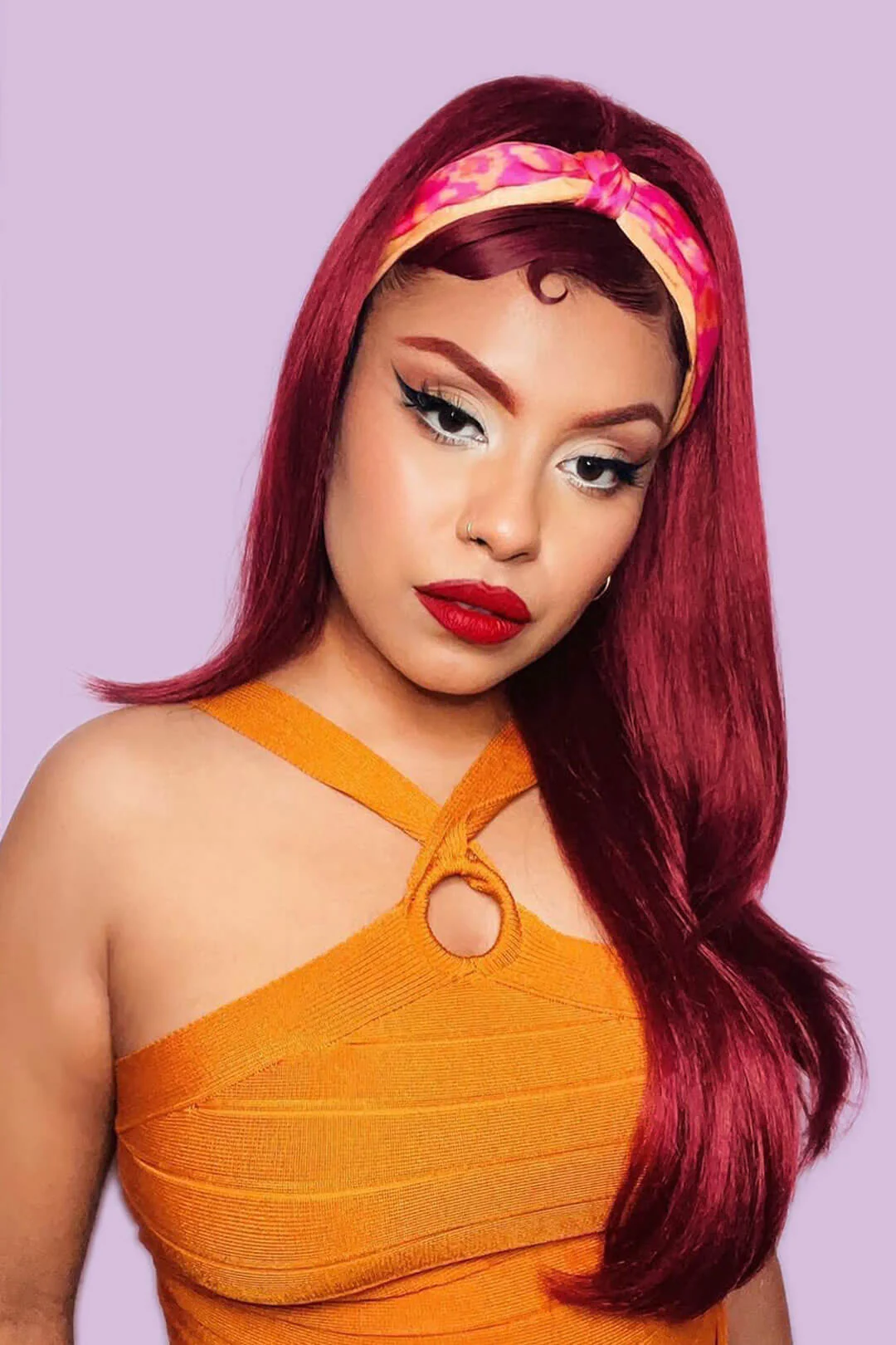 High crown long straight and layered half wig: Juliette - Image 55